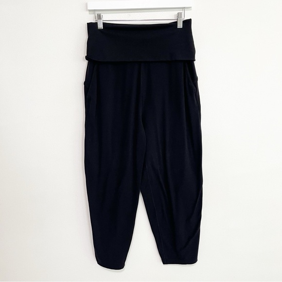 BOGO! Lululemon Align Ribbed Waist Cropped Jogger Black Size 8 - Picture 4 of 11